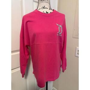 Disney Parks Pink Spirit Jersey Small Glitter Disneyland Est 1955 Long Sleeve